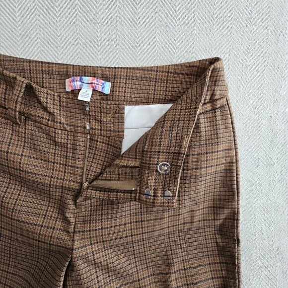 Urban Outfitters Jamie Flare Trouser Pant Size 6 Mid Rise Pockets Dark Academia - Picture 14 of 16